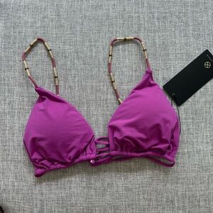 Vix Paula Hermanny Bikini Top with Beaded Straps